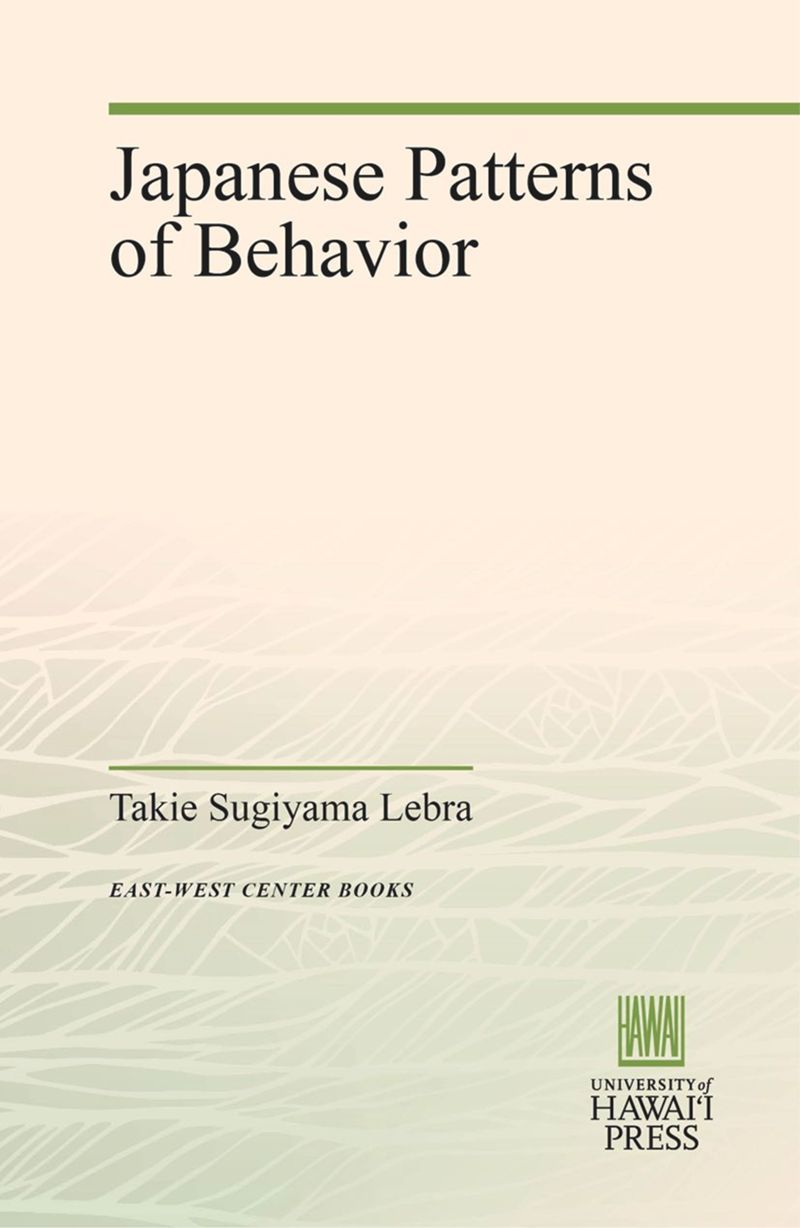 book: Japanese Patterns of Behavior