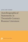 book: Autobiographical Statements in Twentieth-Century Russian Literature