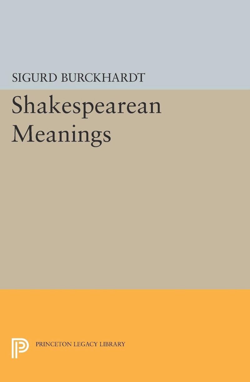 book: Shakespearean Meanings