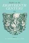 book: Studies in the Eighteenth Century III