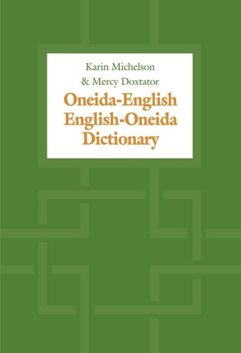 book: Oneida-English/English-Oneida Dictionary