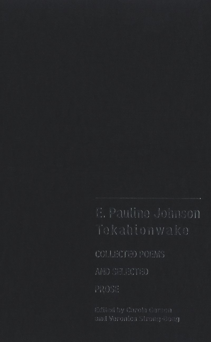 book: E. Pauline Johnson, Tekahionwake