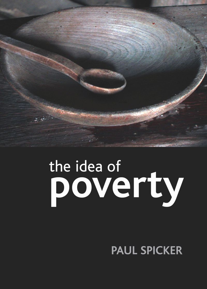 book: The idea of poverty