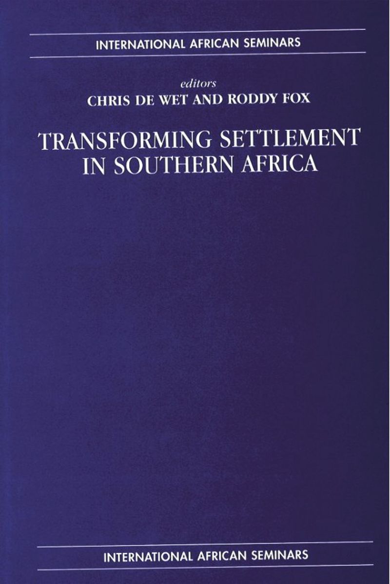 book: Transforming Settlement in Southern Africa