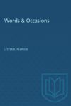 book: Words & Occasions
