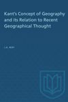 book: Kant's Concept of Geography and its Relation to Recent Geographical Thought