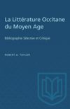 book: La Littérature Occitane du Moyen Age
