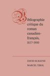 book: Bibliographie critique du roman canadien-francaise, 1837-1900