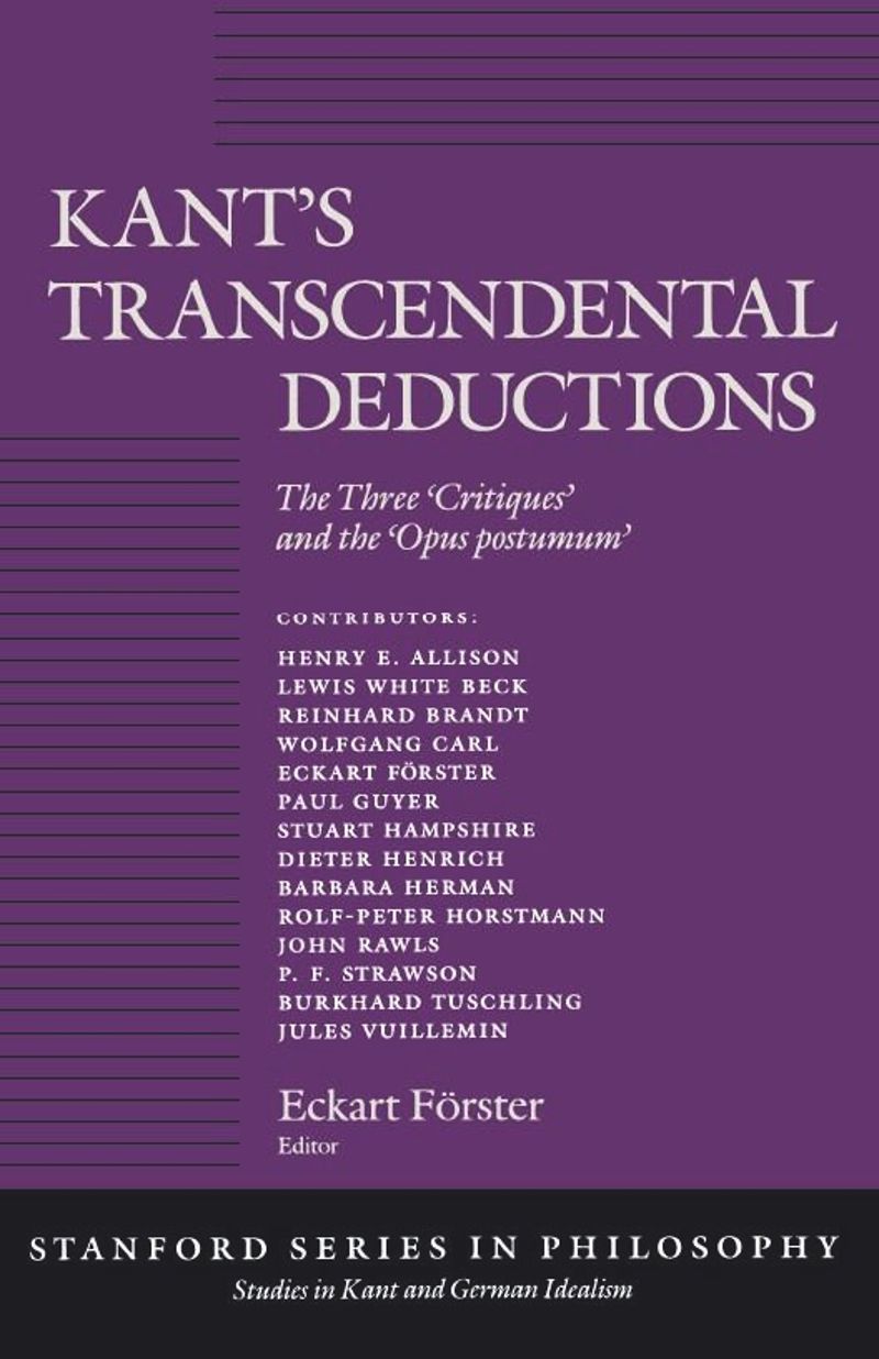 book: Kant’s Transcendental Deductions