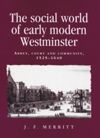 book: The social world of early modern Westminster