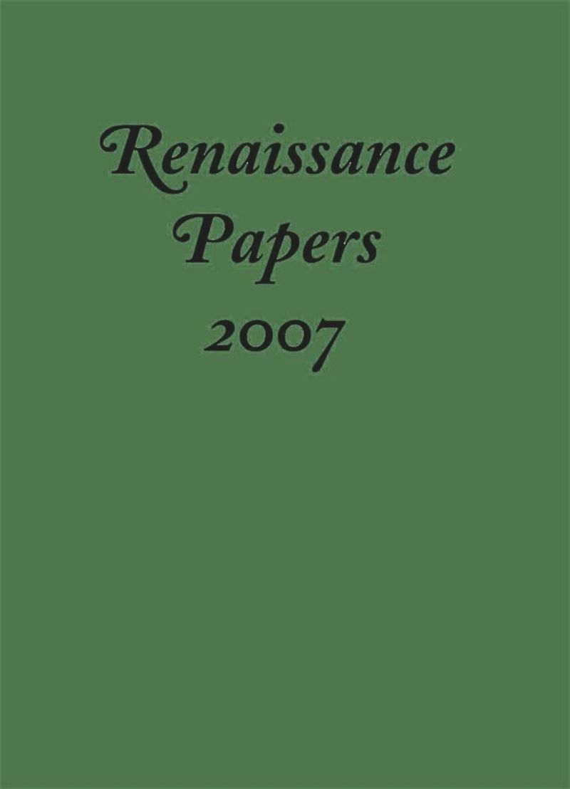 book: Renaissance Papers 2007