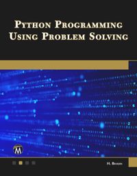 book: Python Programming Using Problem Solving