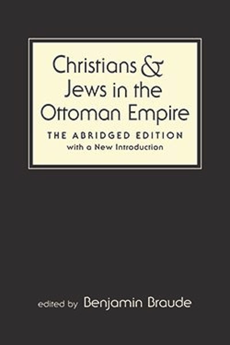 book: Christians and Jews in the Ottoman Empire