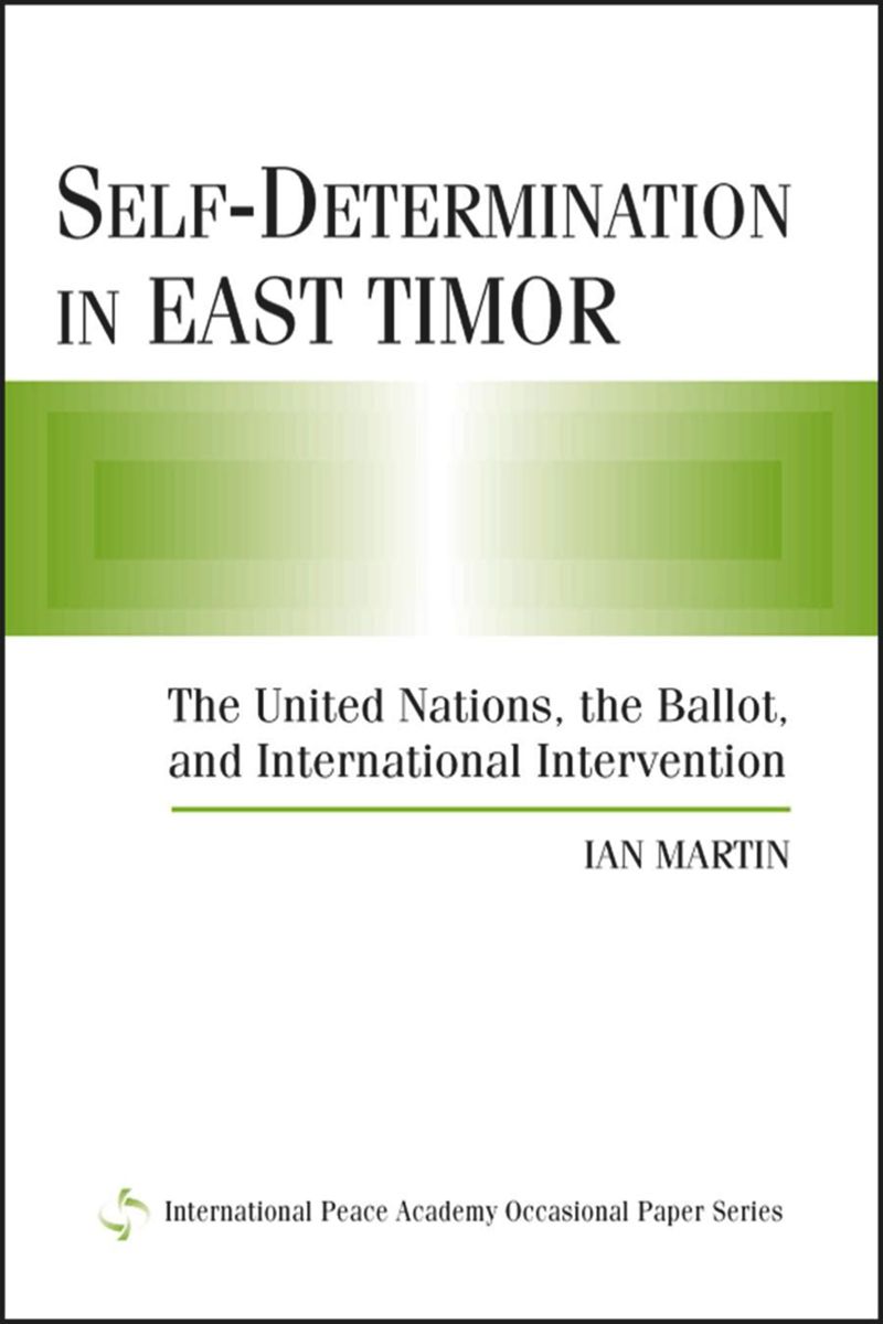 book: Self-Determination in East Timor