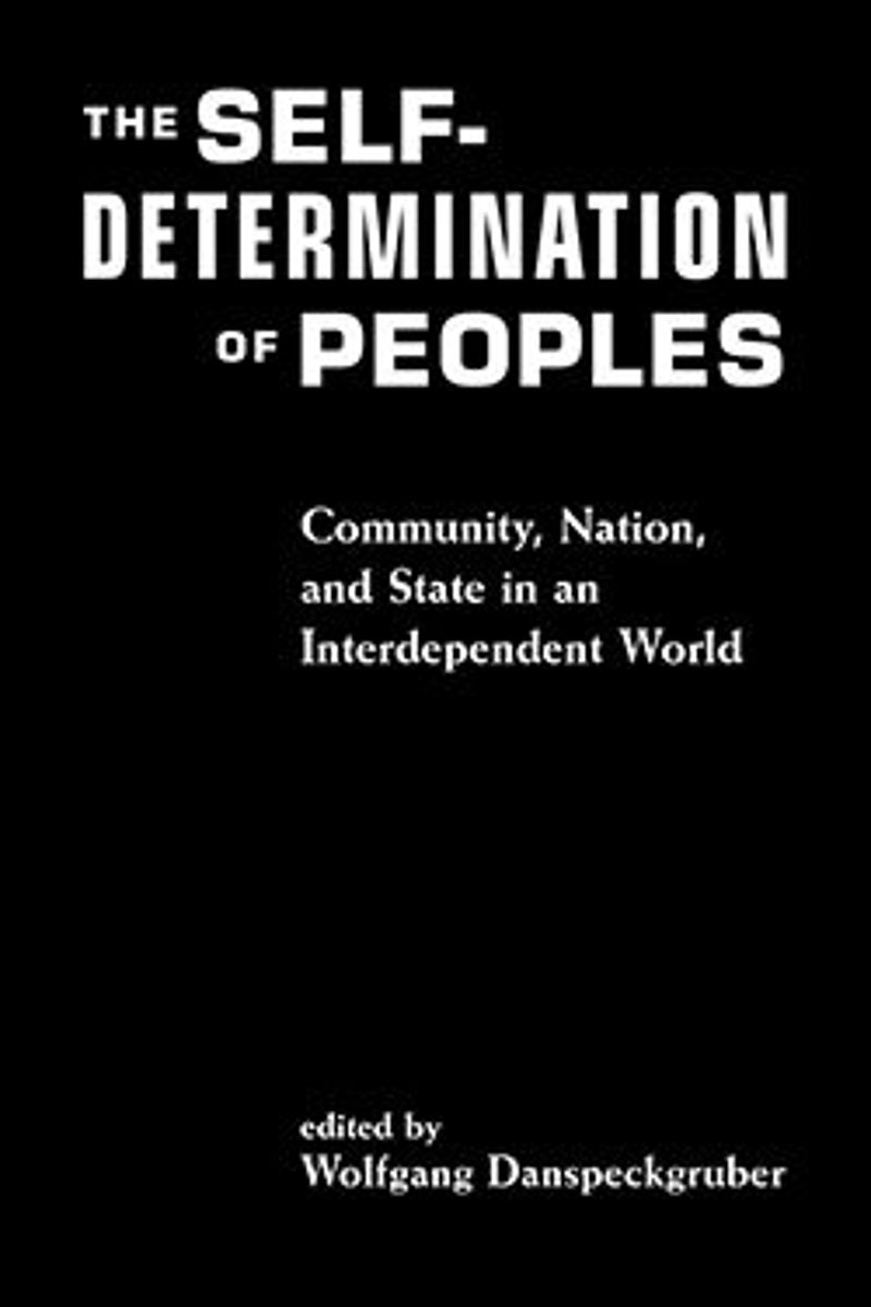 book: The Self-Determination of Peoples