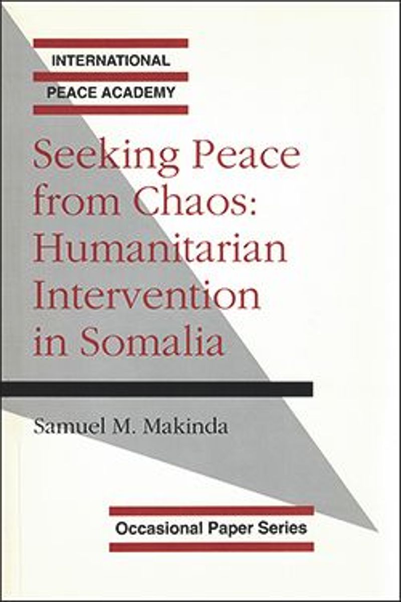 book: Seeking Peace From Chaos