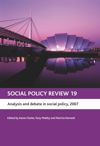 book: Social Policy Review 19