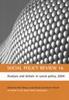 book: Social Policy Review 16