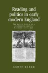 book: Reading and politics in early modern England