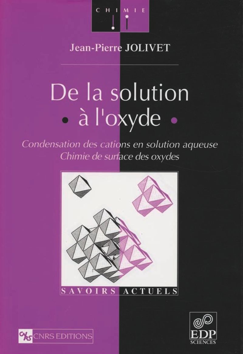 book: De la solution à l'oxyde