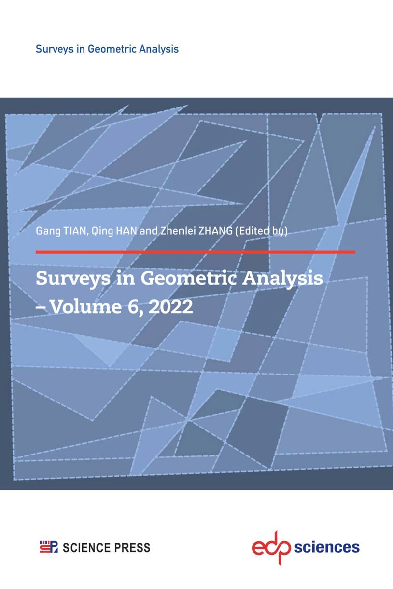 book: Surveys in Geometric Analysis – Volume 6, 2022