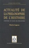 book: Actualité de la philosophie de l’histoire