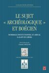 book: Le Sujet «archéologique» et boécien