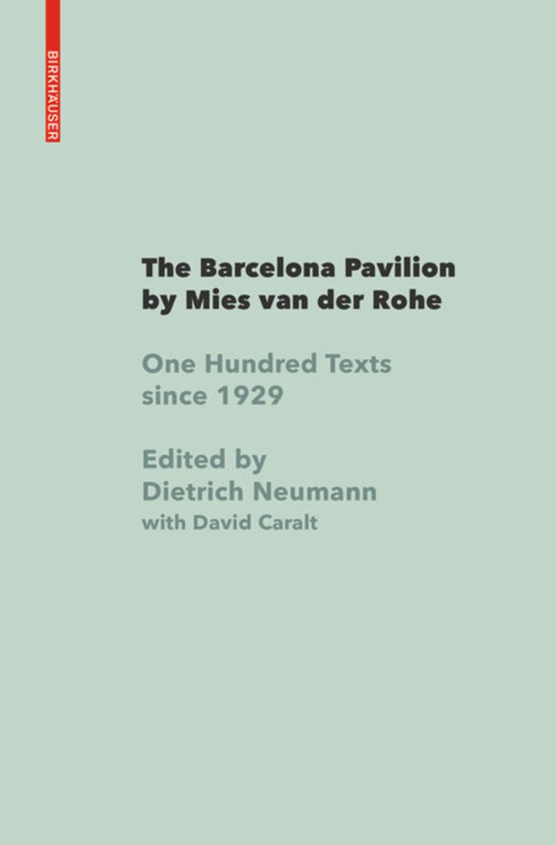 book: The Barcelona Pavilion by Mies van der Rohe