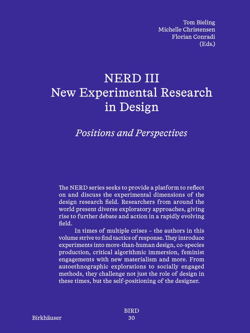 book: NERD III - New Experimental Research in Design