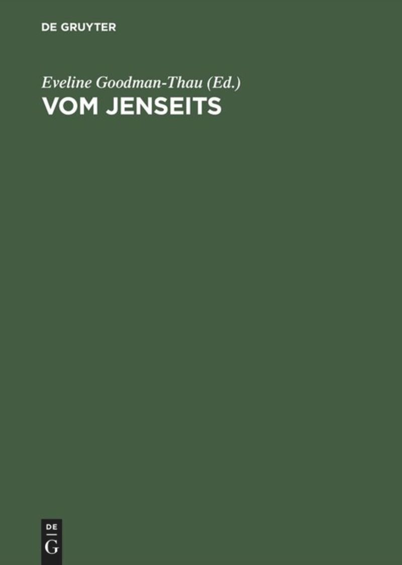 book: Vom Jenseits