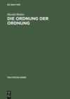 book: Die Ordnung der Ordnung