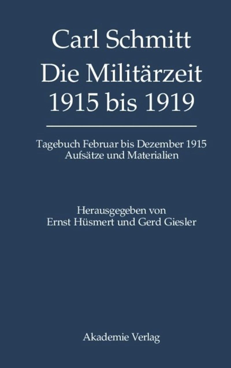 book: Die Militärzeit 1915 bis 1919