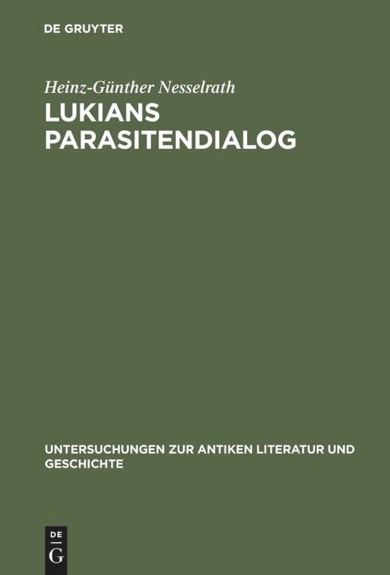 book: Lukians Parasitendialog