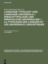 2. Halbband Language Typology and Language Universals 2.Teilband