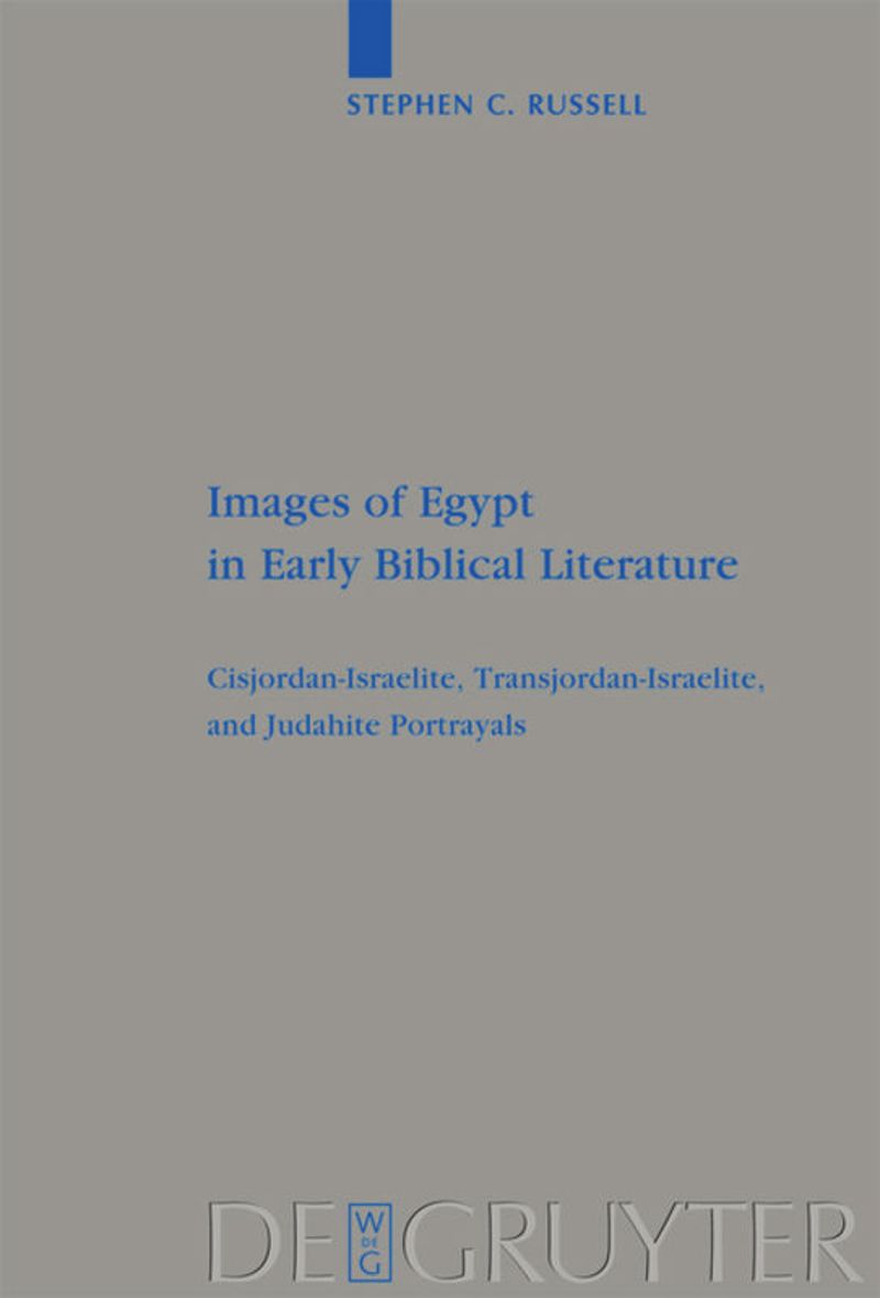 book: Images of Egypt in Early Biblical Literature