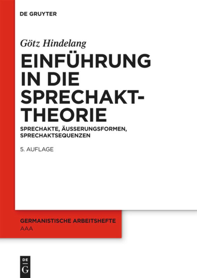 book: Einführung in die Sprechakttheorie