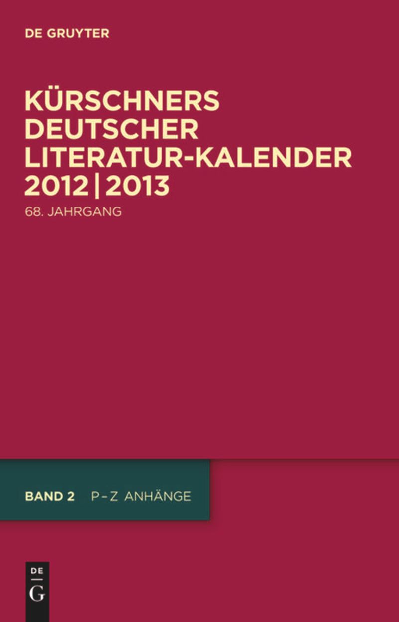 book: 68. Jahrgang 2012/2013