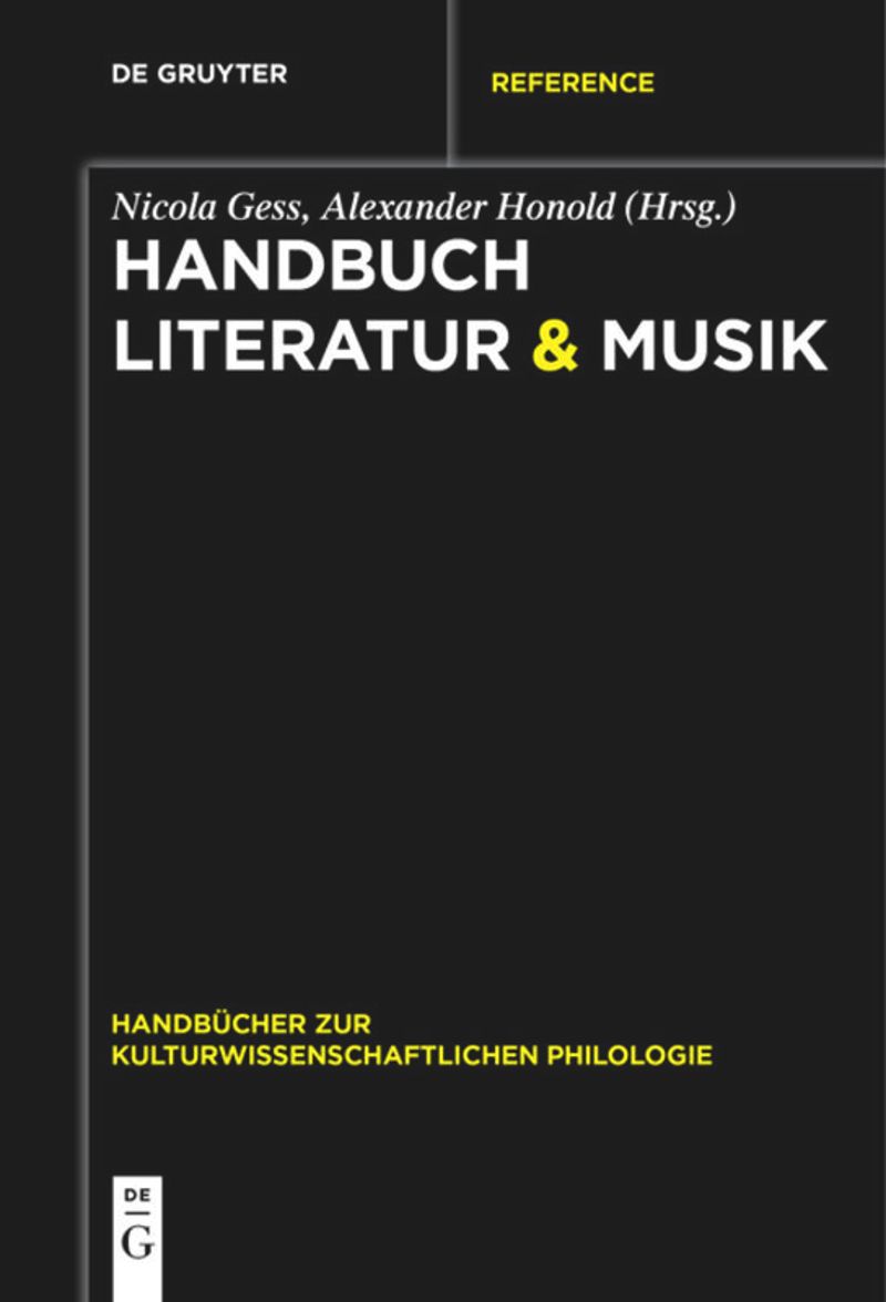 book: Handbuch Literatur & Musik
