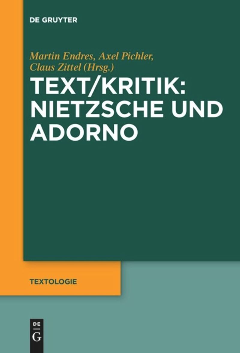 book: Text/Kritik: Nietzsche und Adorno
