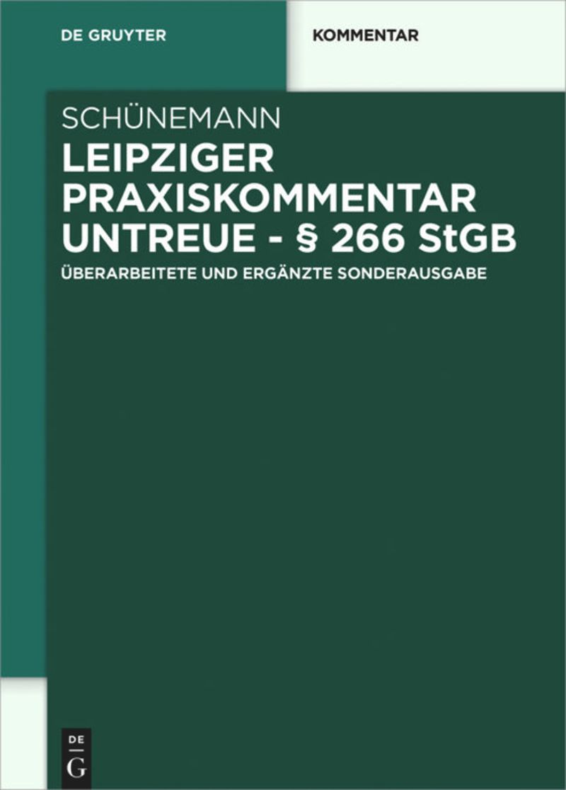 book: Leipziger Praxiskommentar Untreue - § 266 StGB