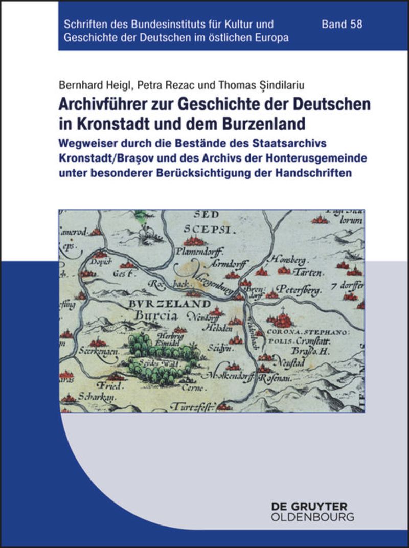 book: Archivführer zur Geschichte der Deutschen in Kronstadt und dem Burzenland
