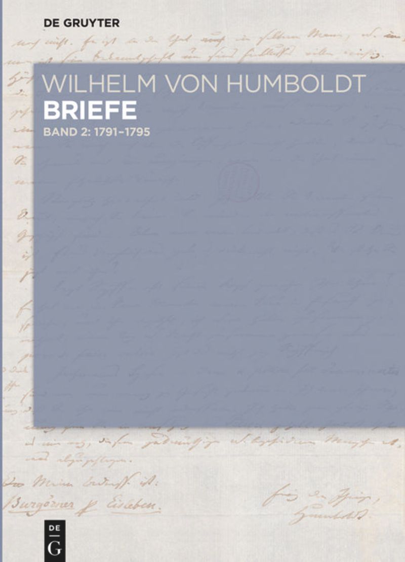 book: Band I-2 Briefe Juli 1791 bis Juni 1795