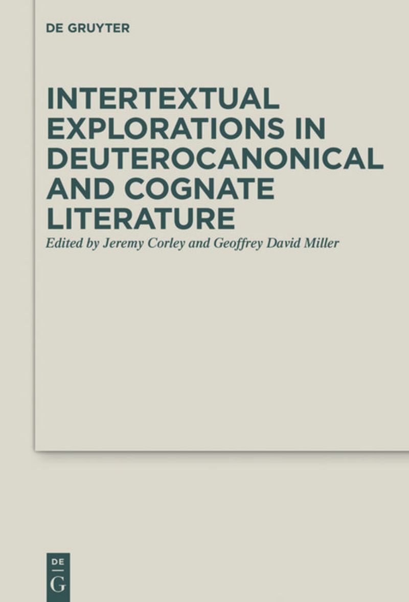 book: Intertextual Explorations in Deuterocanonical and Cognate Literature