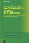 book: Wackernagels Gesetz im Deutschen
