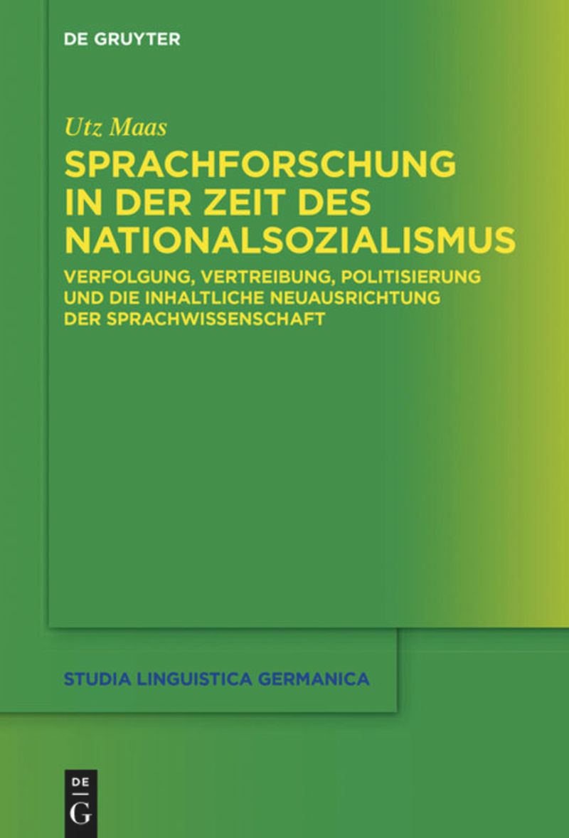 book: Sprachforschung in der Zeit des Nationalsozialismus