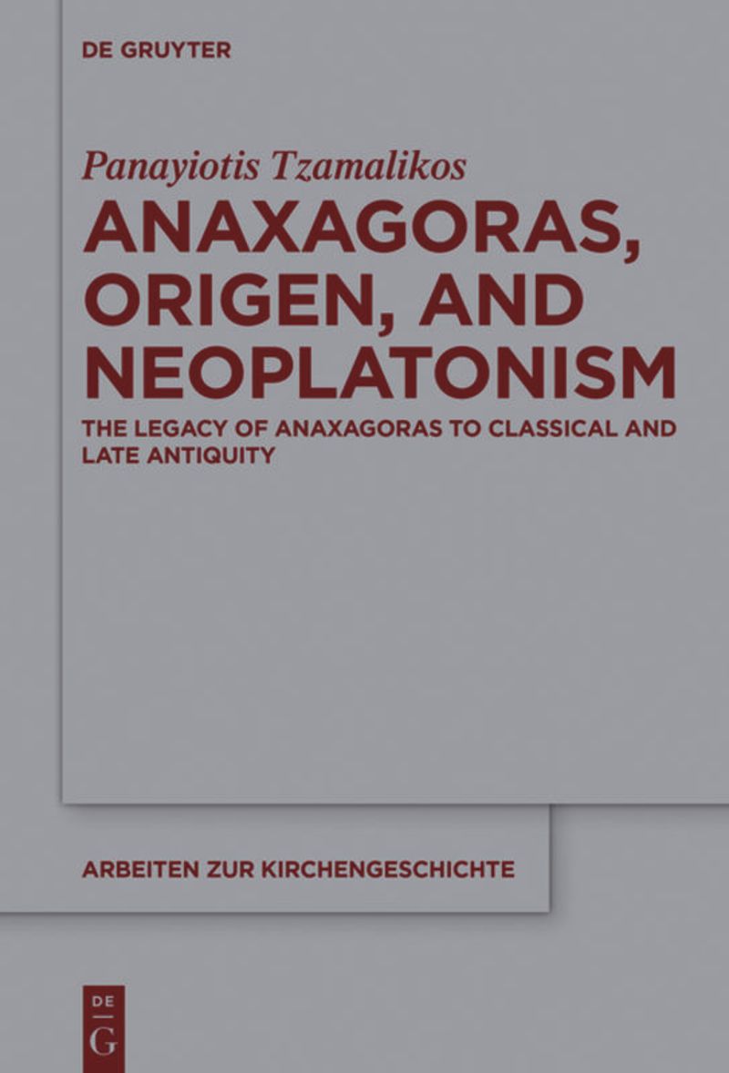 book: Anaxagoras, Origen, and Neoplatonism