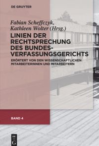 book: Band 4 Linien der Rechtsprechung des Bundesverfassungs­gerichts