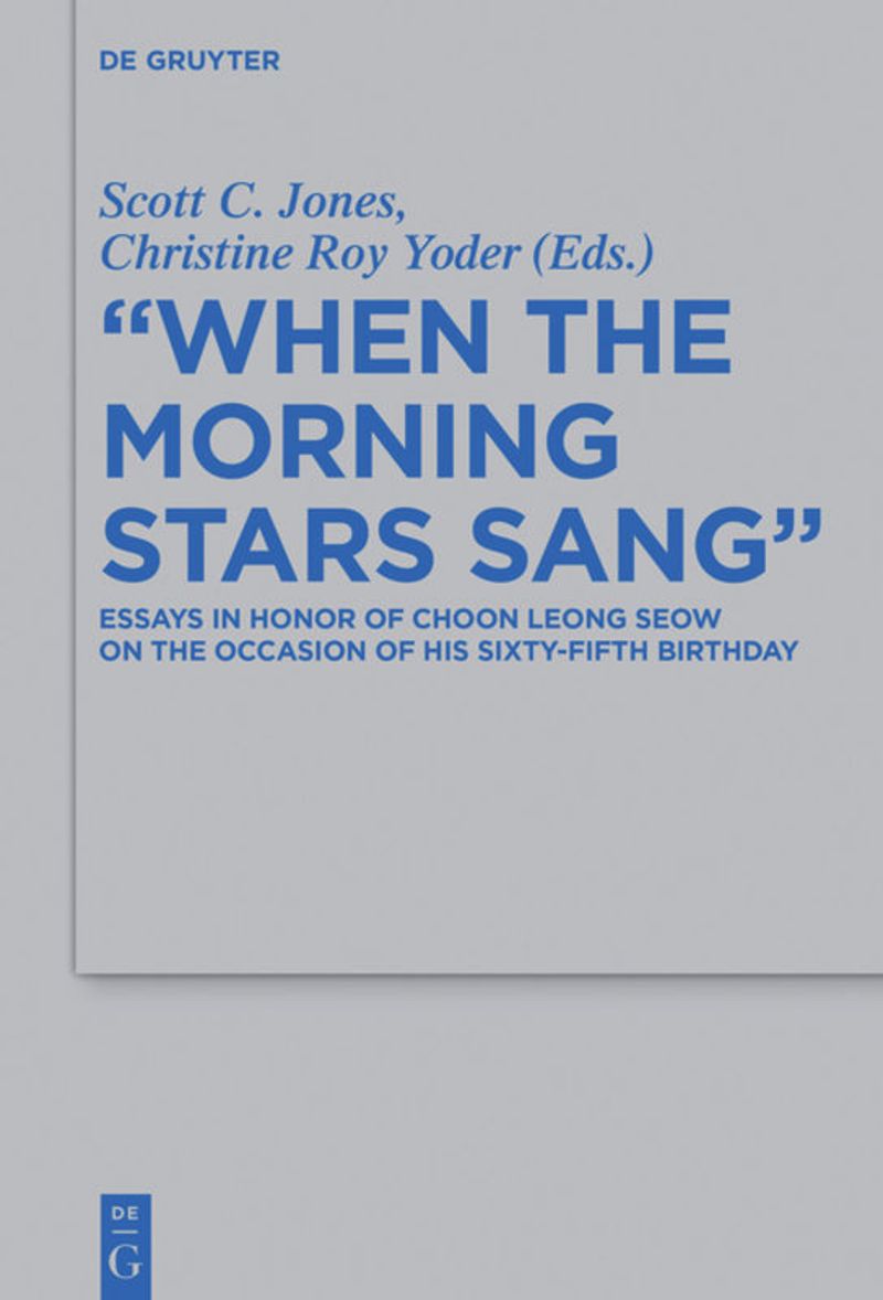 book: "When the Morning Stars Sang"