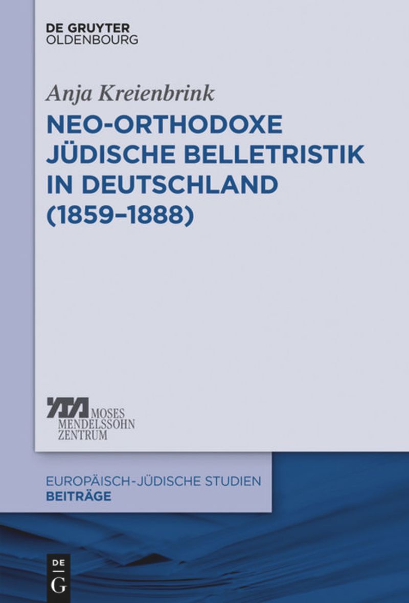 book: Neo-orthodoxe jüdische Belletristik in Deutschland (1859–1888)