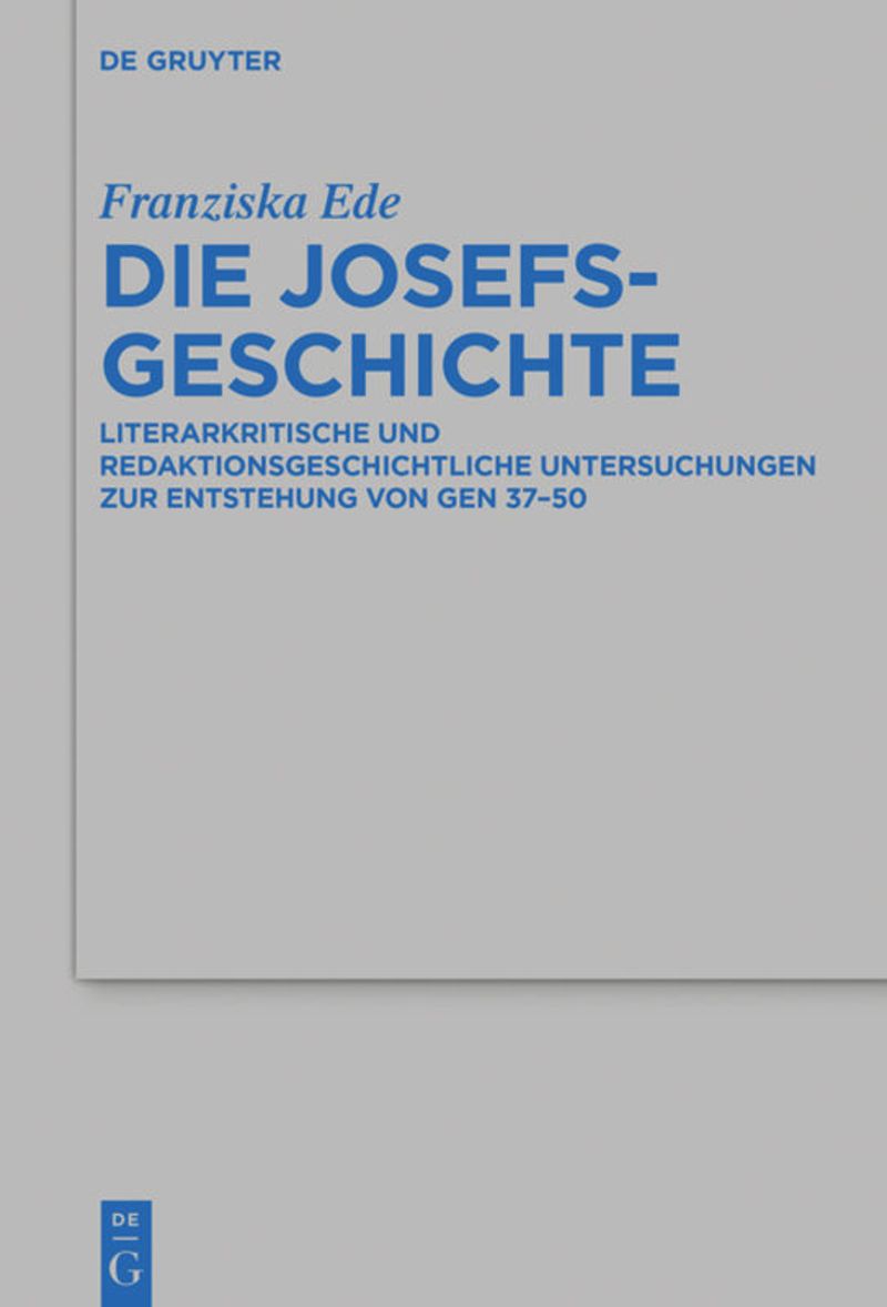 book: Die Josefsgeschichte